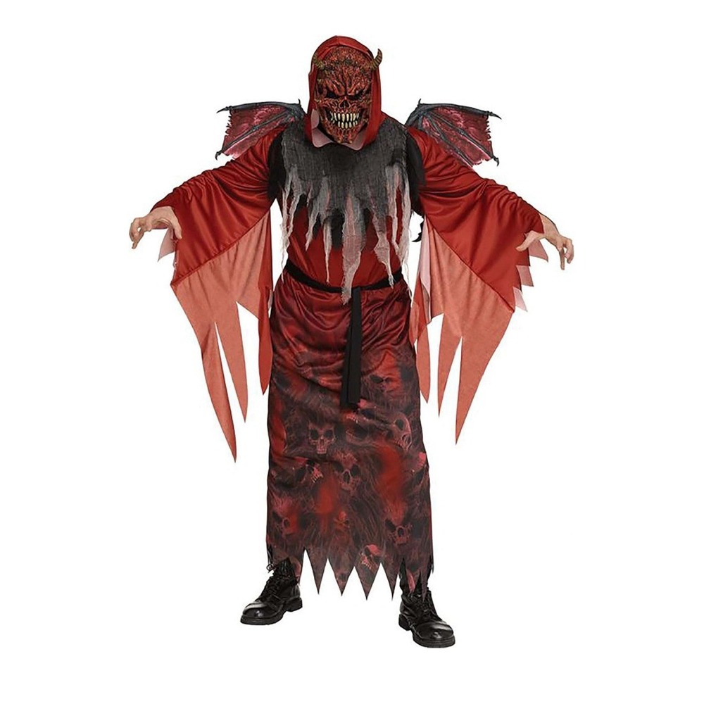 Winged Demon Costume Halloween Scary Kids Large Size 12-14 NEW